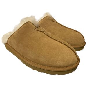 Member's Mark Men's Indoor/Outdoor Sheepskin & Wool Lined Slipper - Chestnut